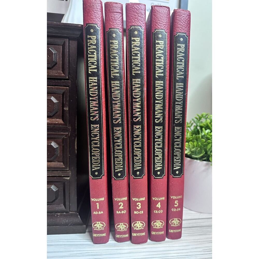 The Practical Handyman's Encyclopedia Vol 1, 2, 3, 4, And 5 1963 Hardcover VTG